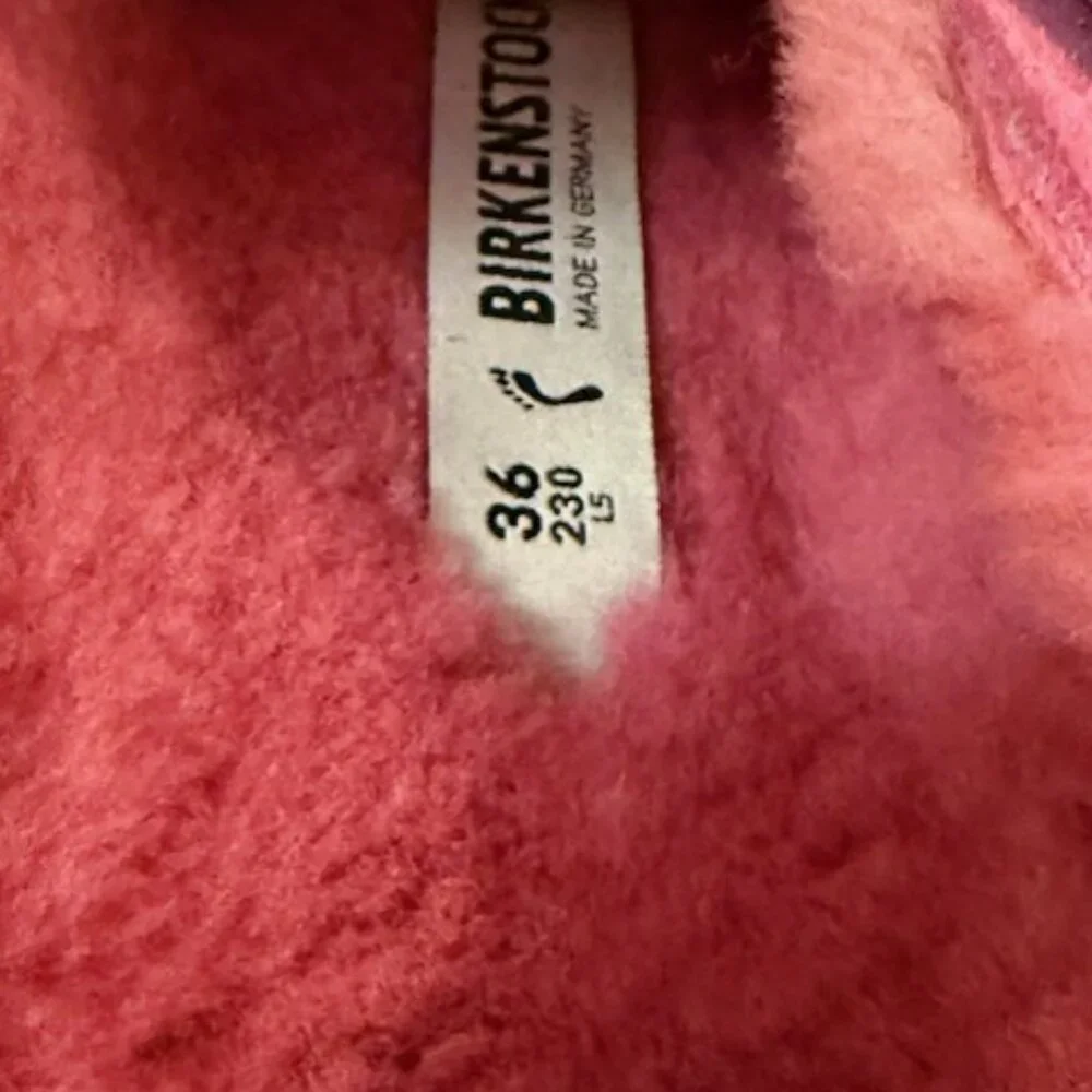 NWOT - Birkenstock Boston Genuine Shearling Lined Clog -  HOT PINK - Picture 16 of 16